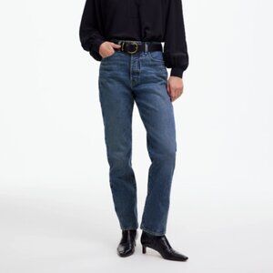 Madewell Jeans‎ Womens The '90s Straight Crop Concho Wash Size 26